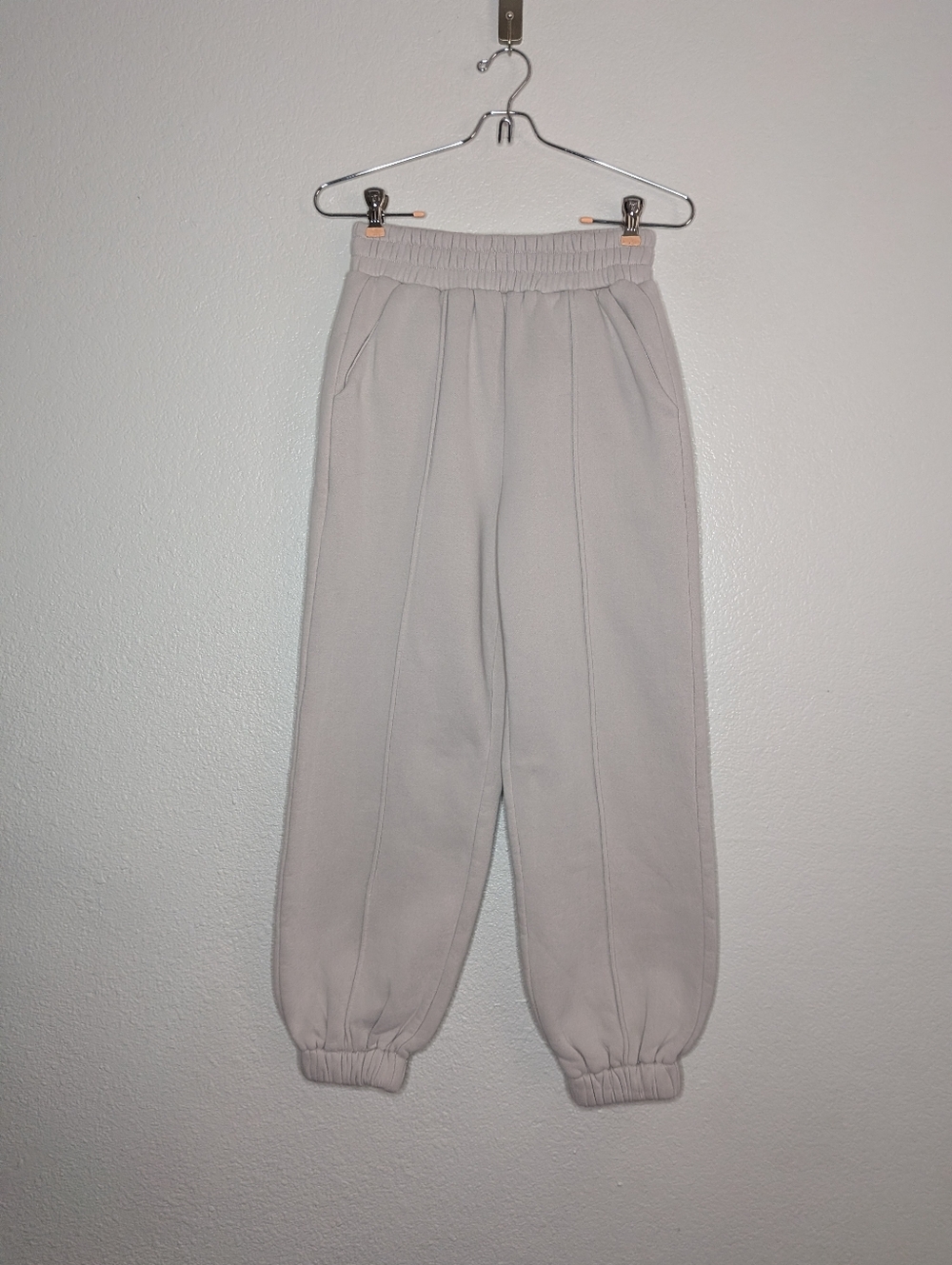 4th & Reckless Gray Minimalist Elastic Stretch Waist Jogger Sweatpants Pants S